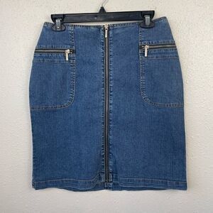 Georgiou Studio Denim Mini Skirt Size 6 EUC
